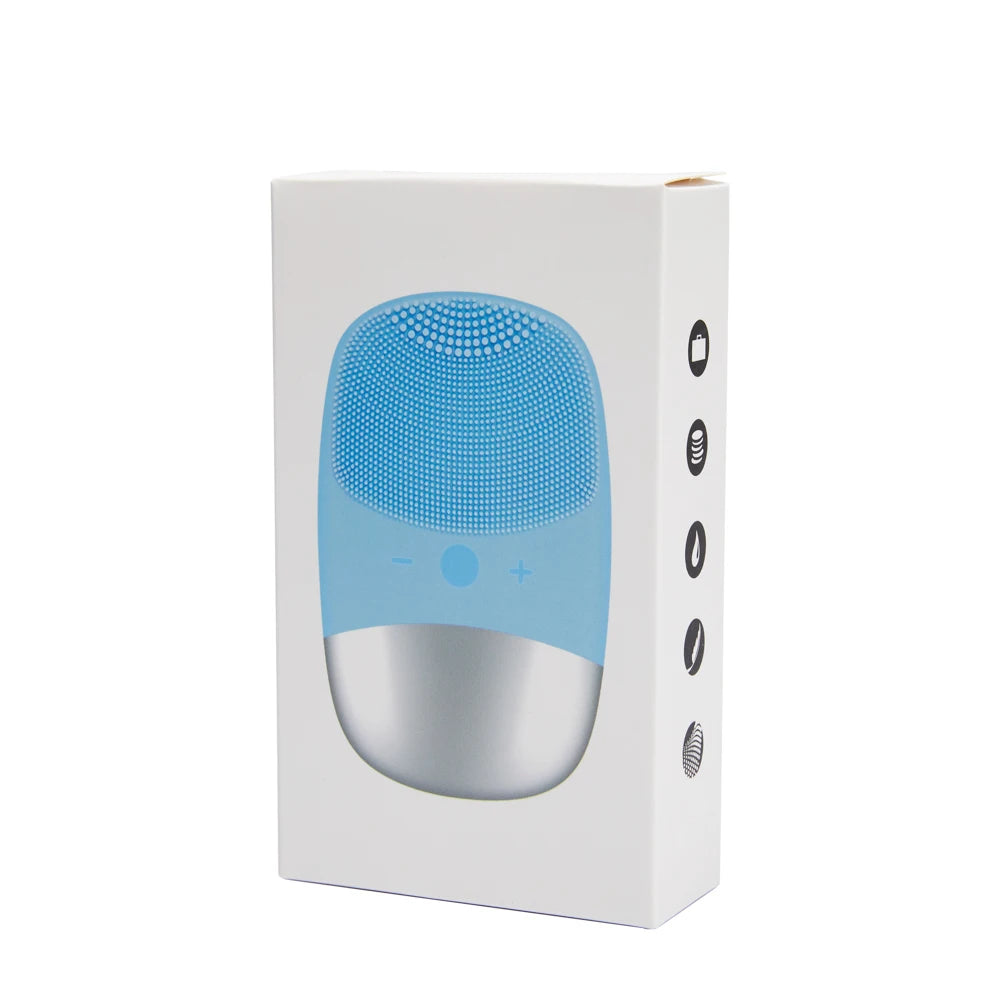 Hot Sale Face Lifting and Massaging Electric Heating Facial Cleansing Brush for Deep Cleaning