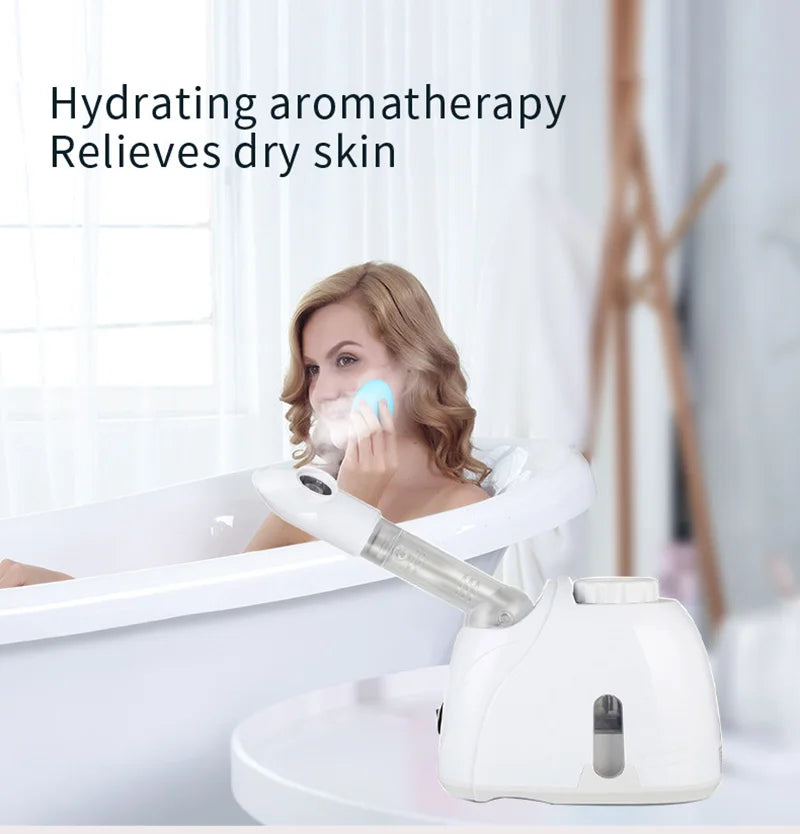 Facial Steamer Warm Mist Humidifier for Face-Deep Cleaning Vaporizer Sprayer Salon Home Spa Skin Care