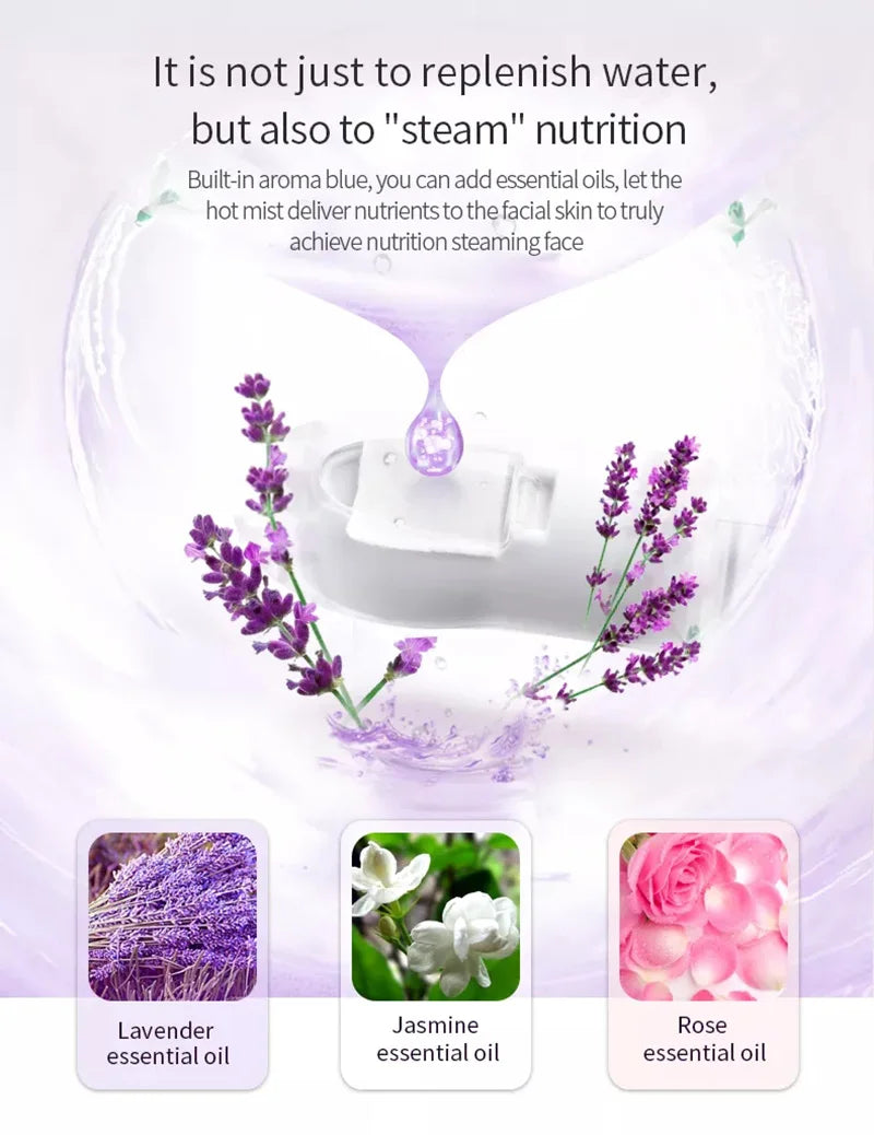 Facial Steamer Warm Mist Humidifier for Face-Deep Cleaning Vaporizer Sprayer Salon Home Spa Skin Care