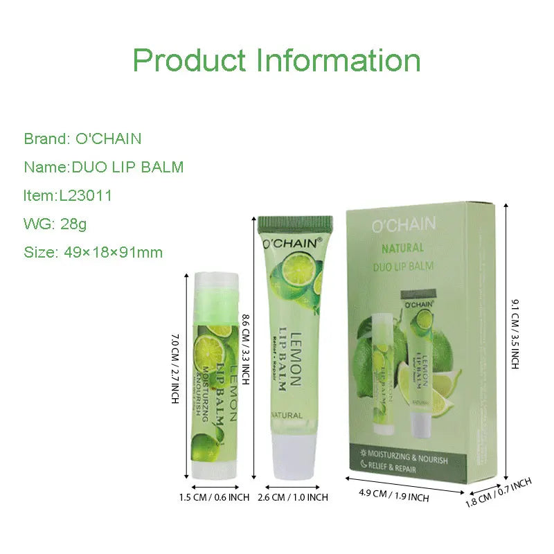 Hot Sale Colors Moisturizing Lipstick Long Lasting Lip Balm Lip Oil Kit 2 in 1