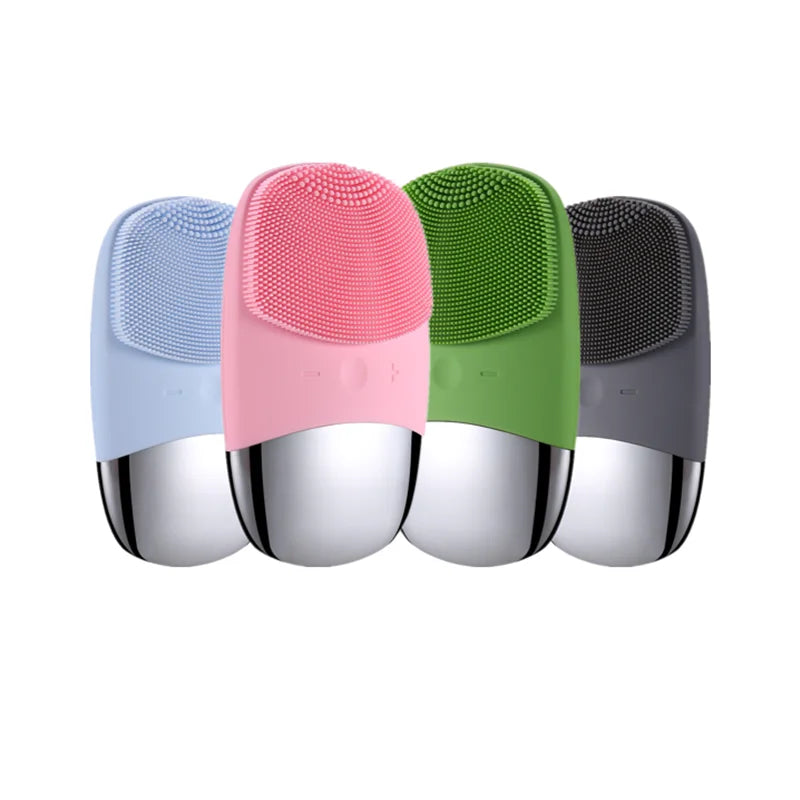 Hot Sale Face Lifting and Massaging Electric Heating Facial Cleansing Brush for Deep Cleaning