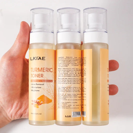 (New) Glowing Turmeric and Vitamin C Spray Acne Prone Moisturizing Face Cosmetics Skin Toner for Oily skin