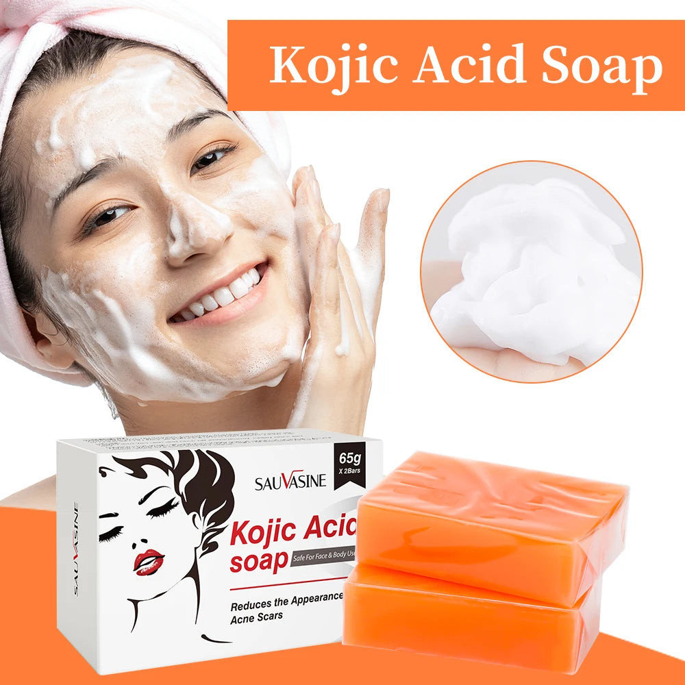 Kojic Acid Glow Skin Care Set – Face Cream & Handmade Cleansing Soap Duo
