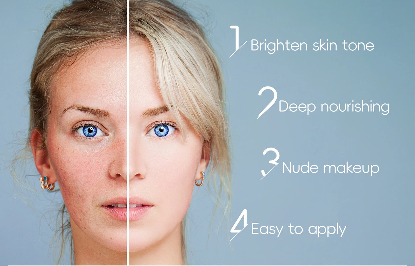 10PCS Ultimate milk glow - Brightening Eye Cream BB Cream Pore Cleansing Gentle Deep Hydration Christ+headband