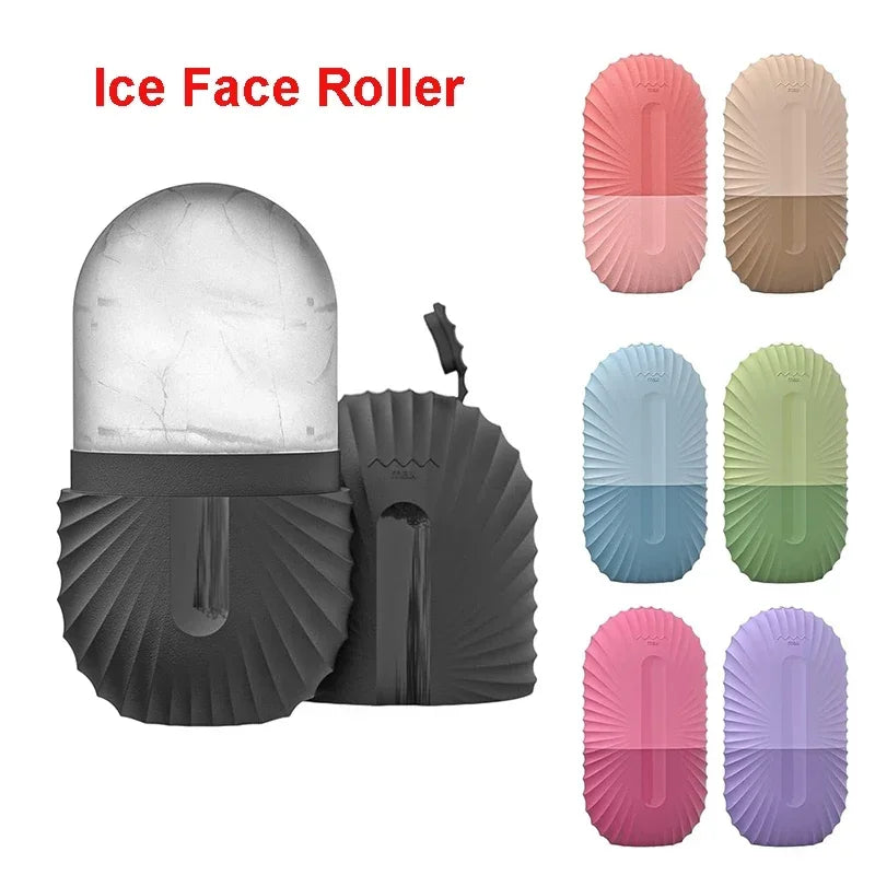 Ice Face Roller-Massage Silicone Ice Mold For Eye Puffiness, Shrink Pores