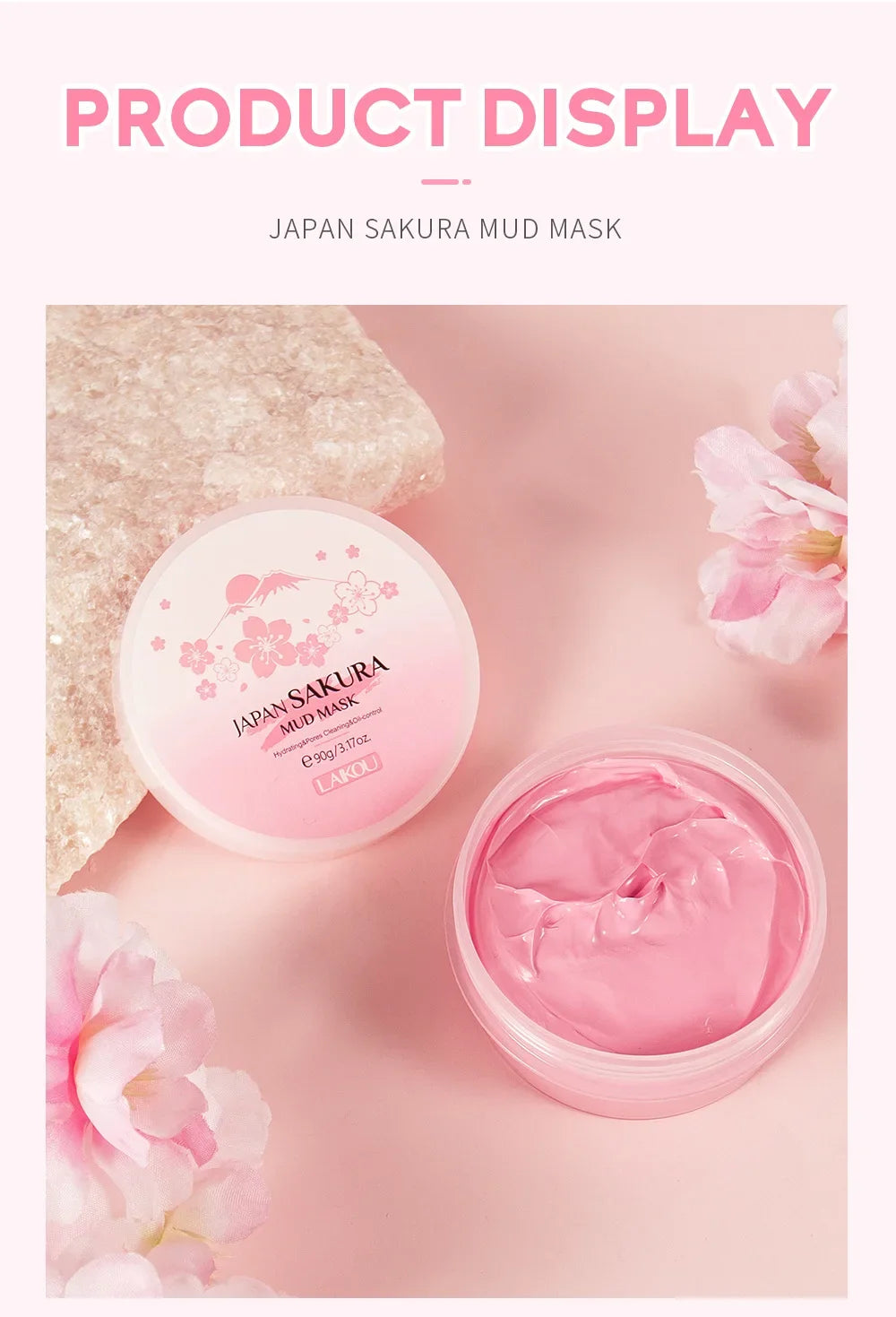 Mud Mask Deep Cleansing Oil Control Balance-Shrink Pores Remove Blackheads Refreshing Facial Mask