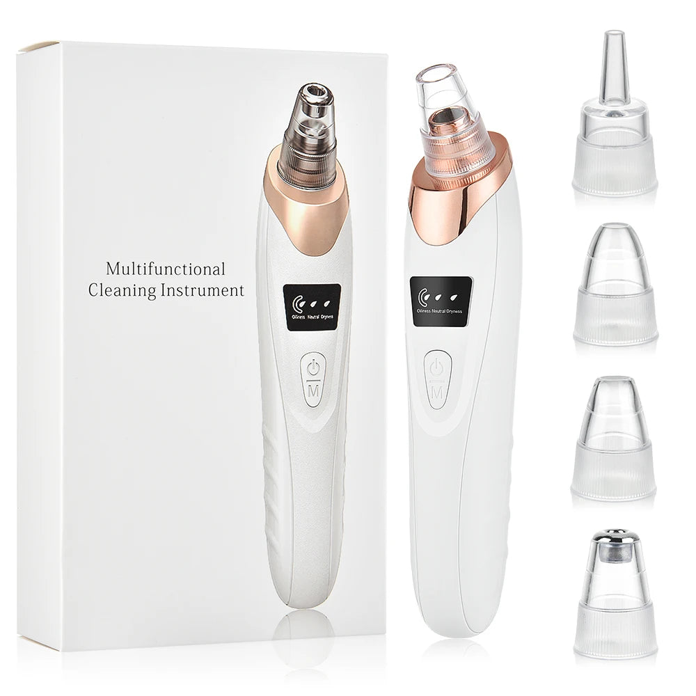3 Suction Mode Blackhead Remover-Face Cleansing Beauty Machine Dead Skin Remover + Skin Care Tool