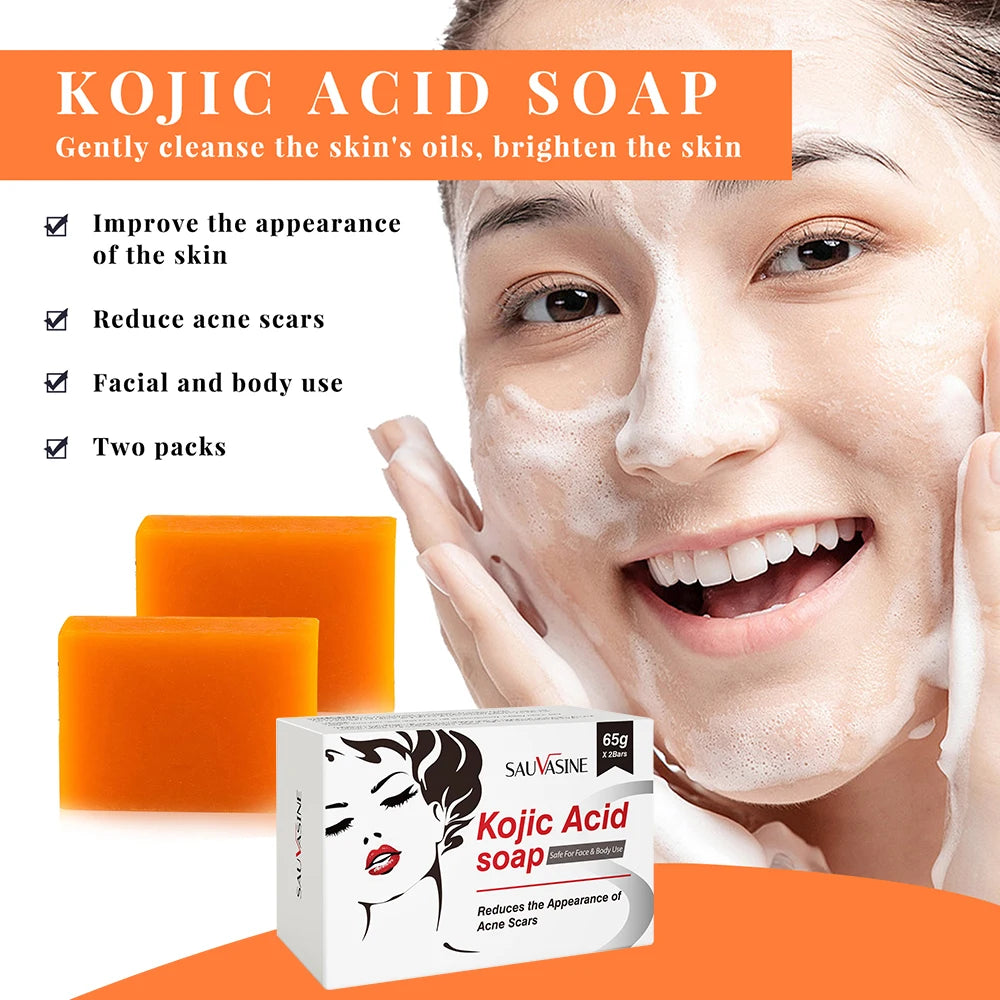 Kojic Acid Glow Skin Care Set – Face Cream & Handmade Cleansing Soap Duo