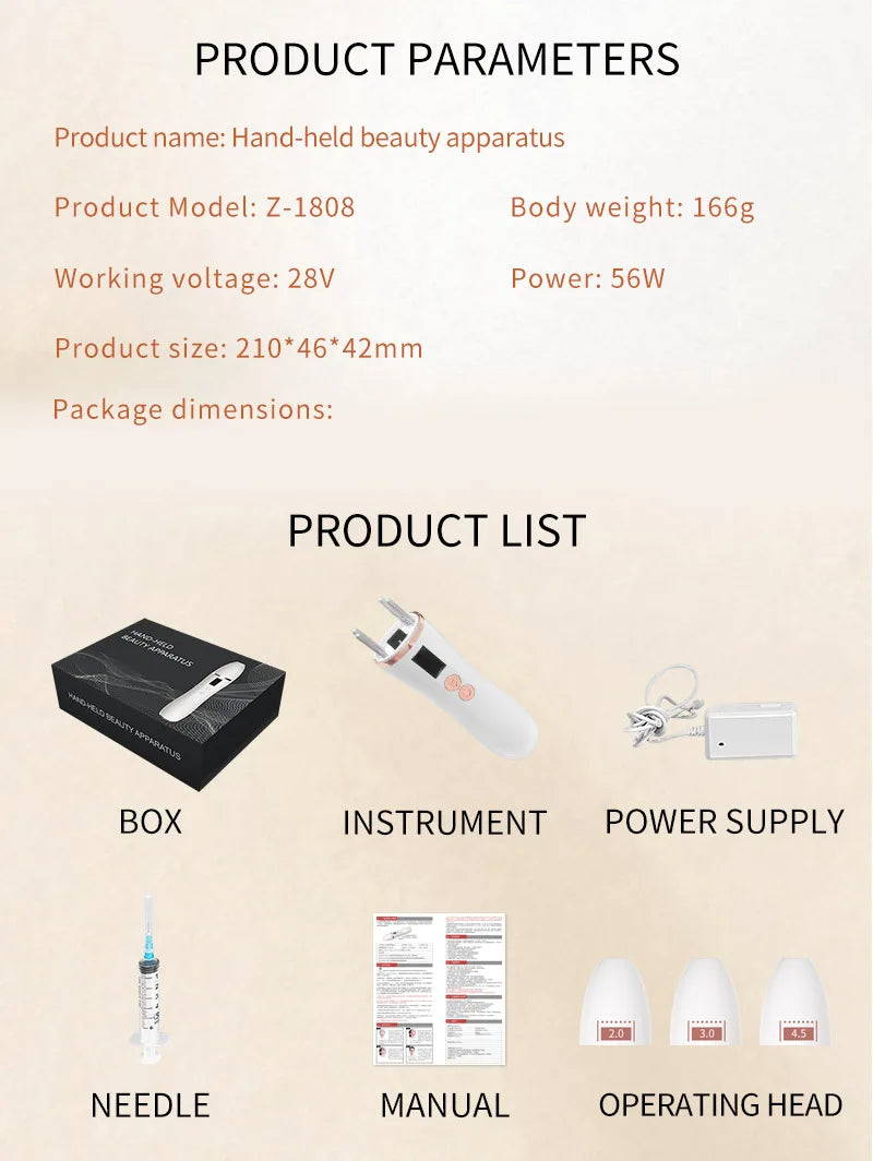 Magic 7D Mini Ultrasonic Face Lifting, Massager SPA Beauty Machine,Wrinkle Removal, Anti-Aging Skin Tightening Eye Care