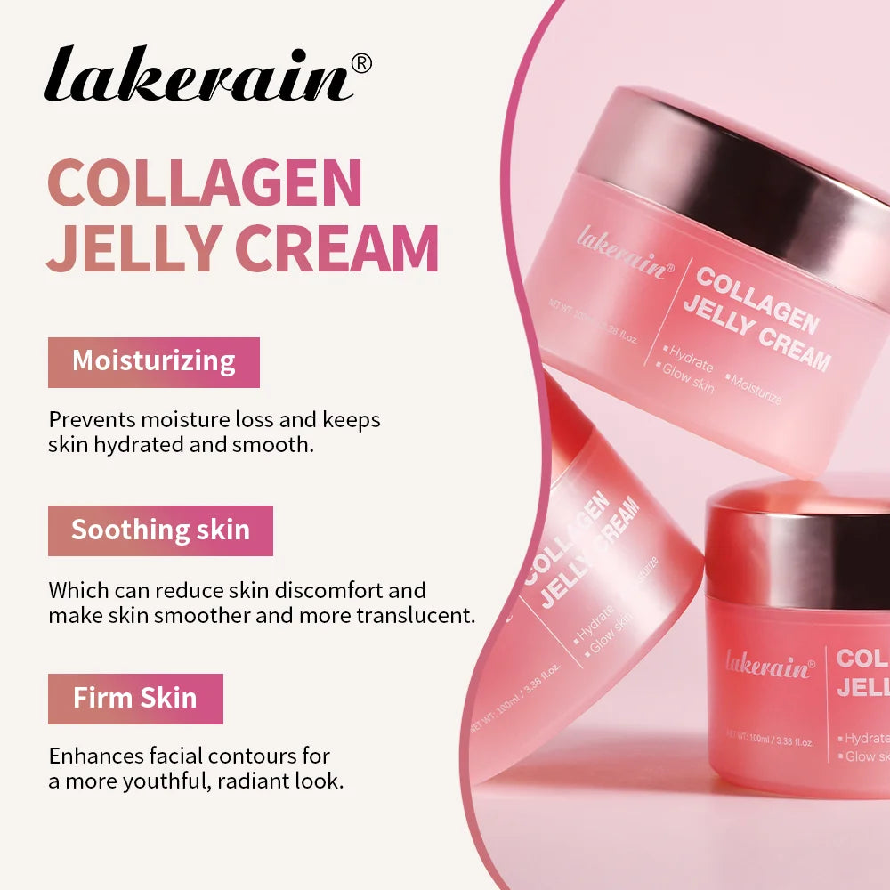 Anti Aging Collagen Face Cream-100ml Niacinamide Moisturizer Hydrating Gel For Tightening Soothing Firmness Skincare