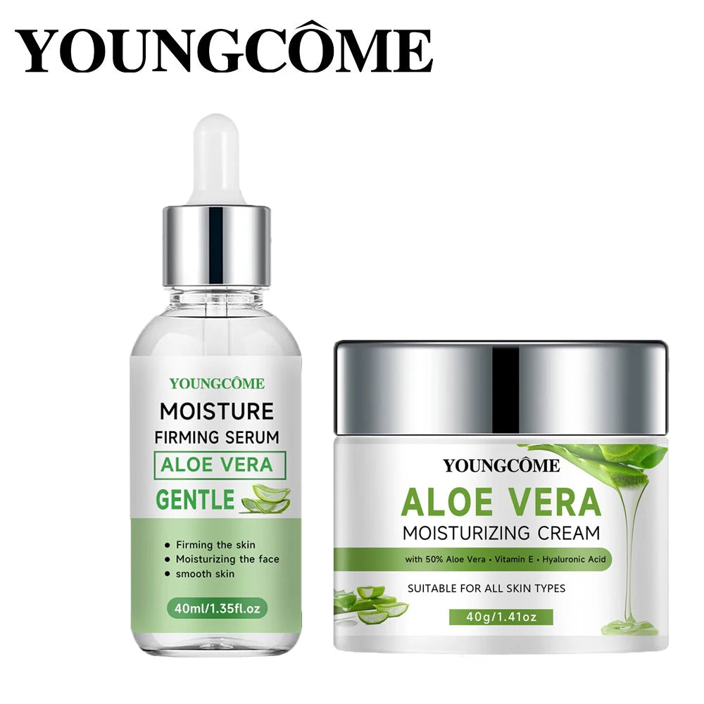 Aloe Vera Moisturizing Cream & Skincare Set