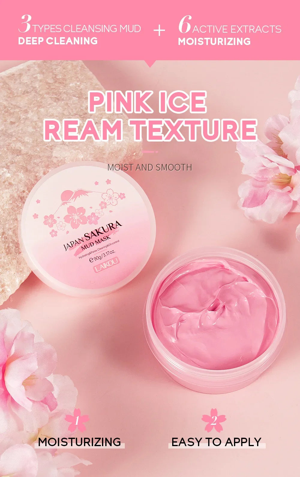 Mud Mask Deep Cleansing Oil Control Balance-Shrink Pores Remove Blackheads Refreshing Facial Mask