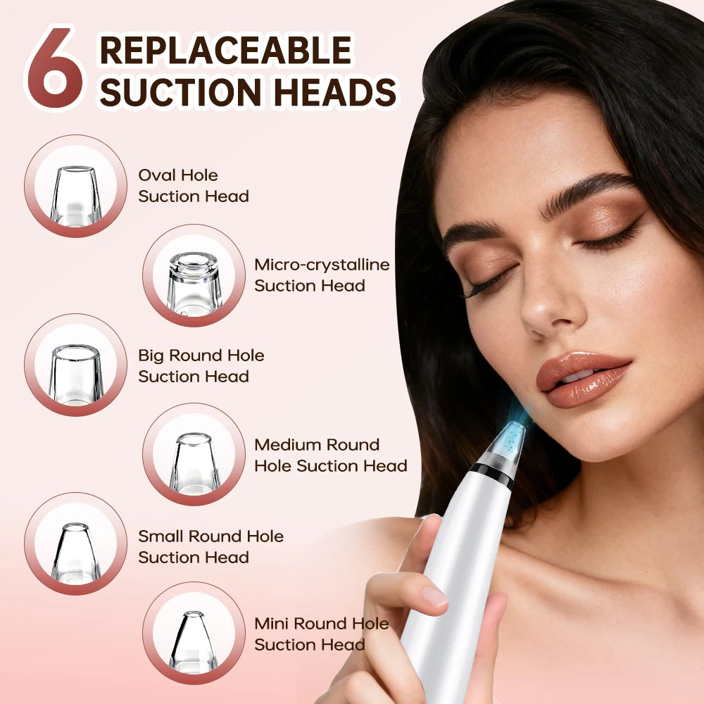 3 Suction Mode Blackhead Remover-Face Cleansing Beauty Machine Dead Skin Remover + Skin Care Tool