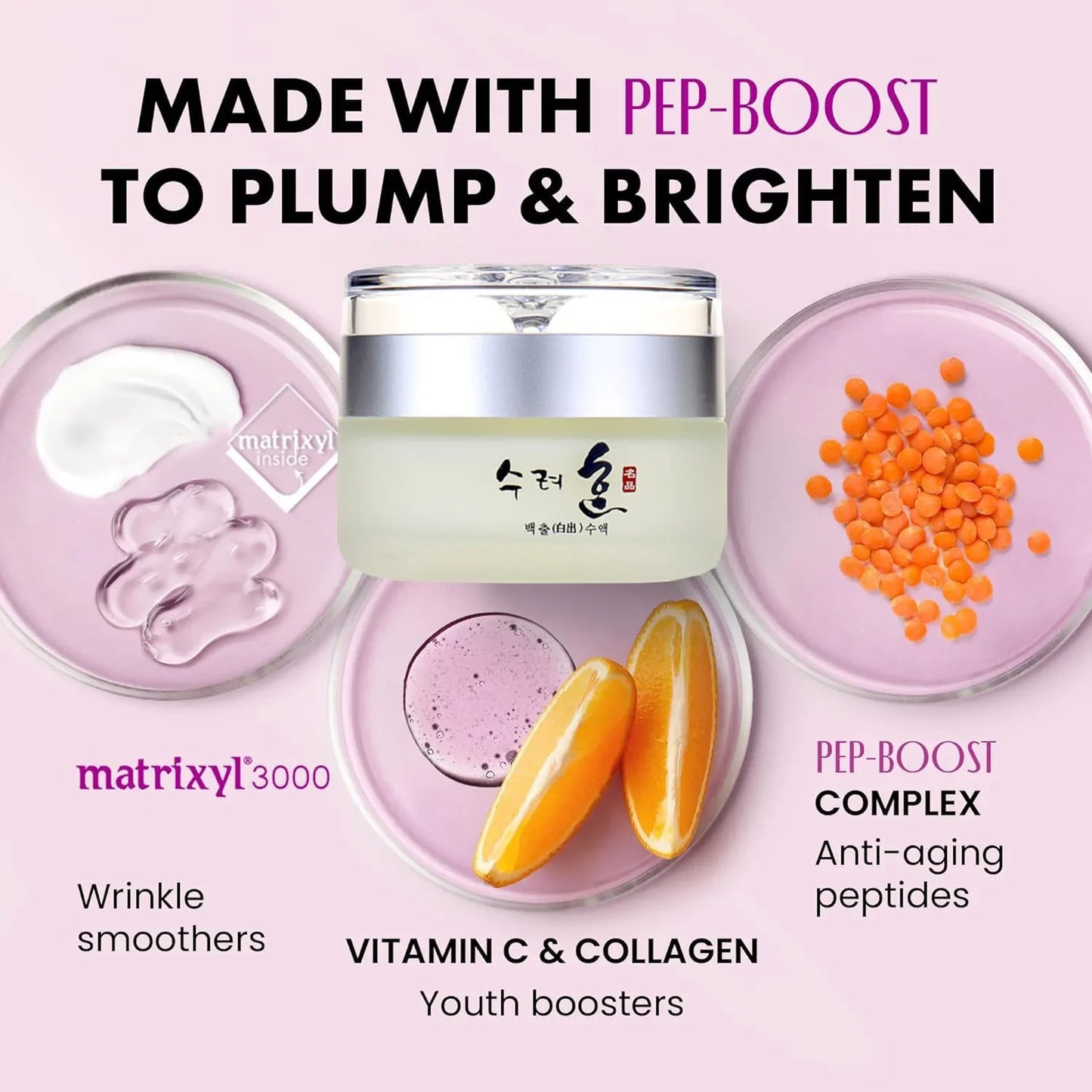 50g Collagen Face Cream Nourish Plump Up Skin-fresh Texture Cream Make Skin Younger Day/Night Cream Moisturizer Korean Cosmetics