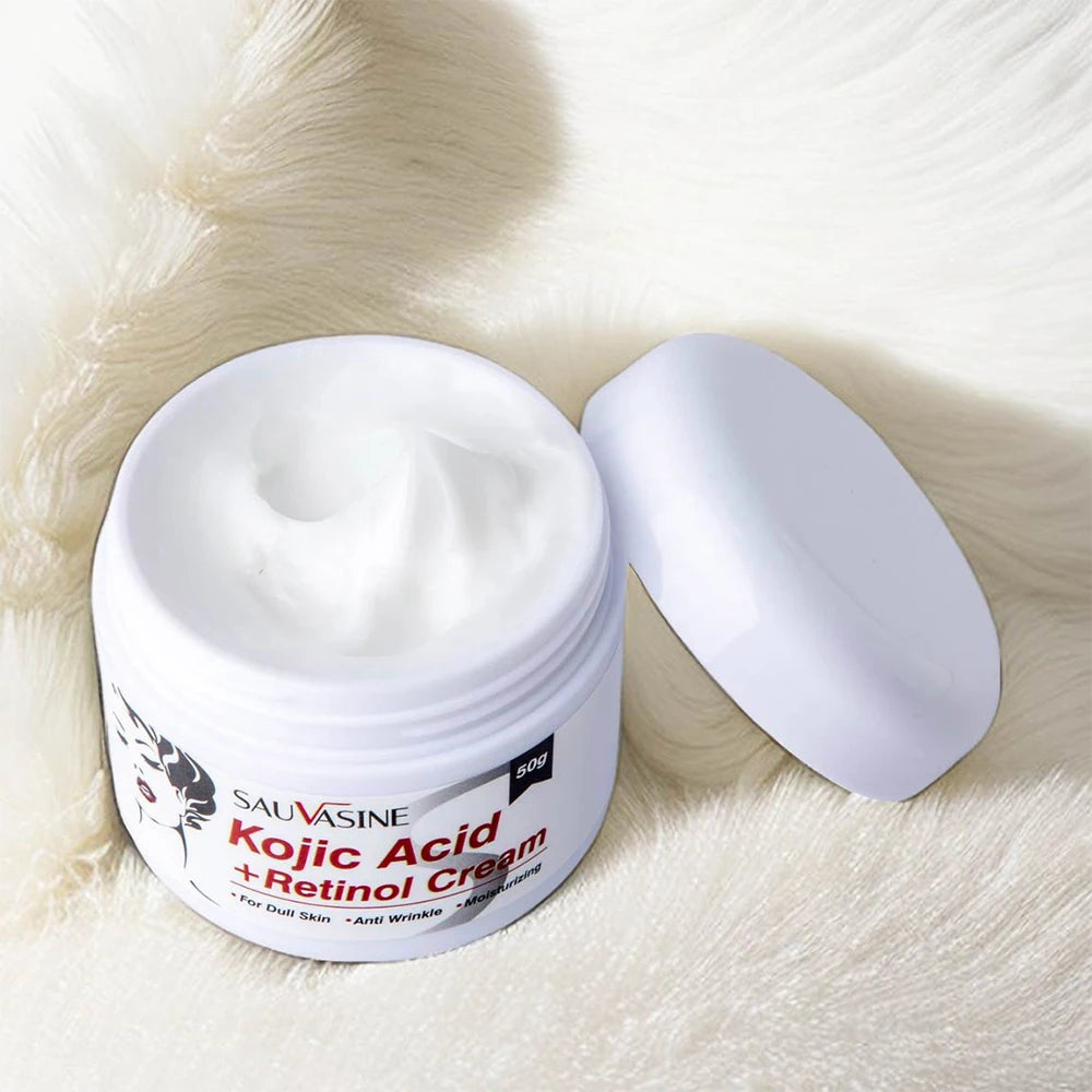 Kojic Acid Glow Skin Care Set – Face Cream & Handmade Cleansing Soap Duo