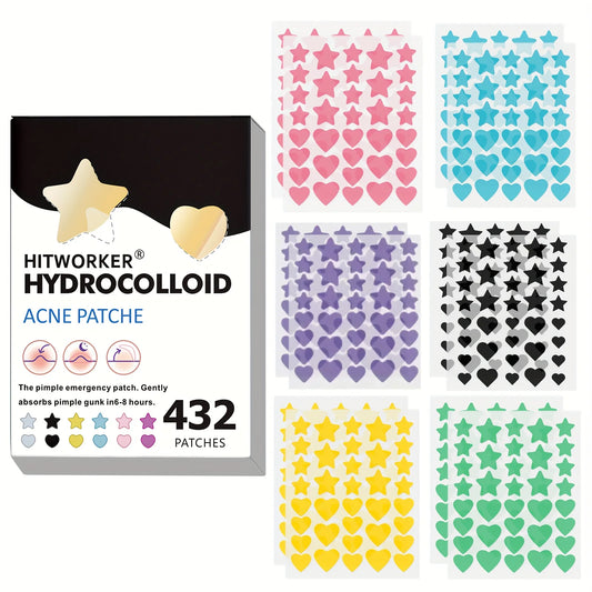 Colorful Star Pimple Patches – 432 Count