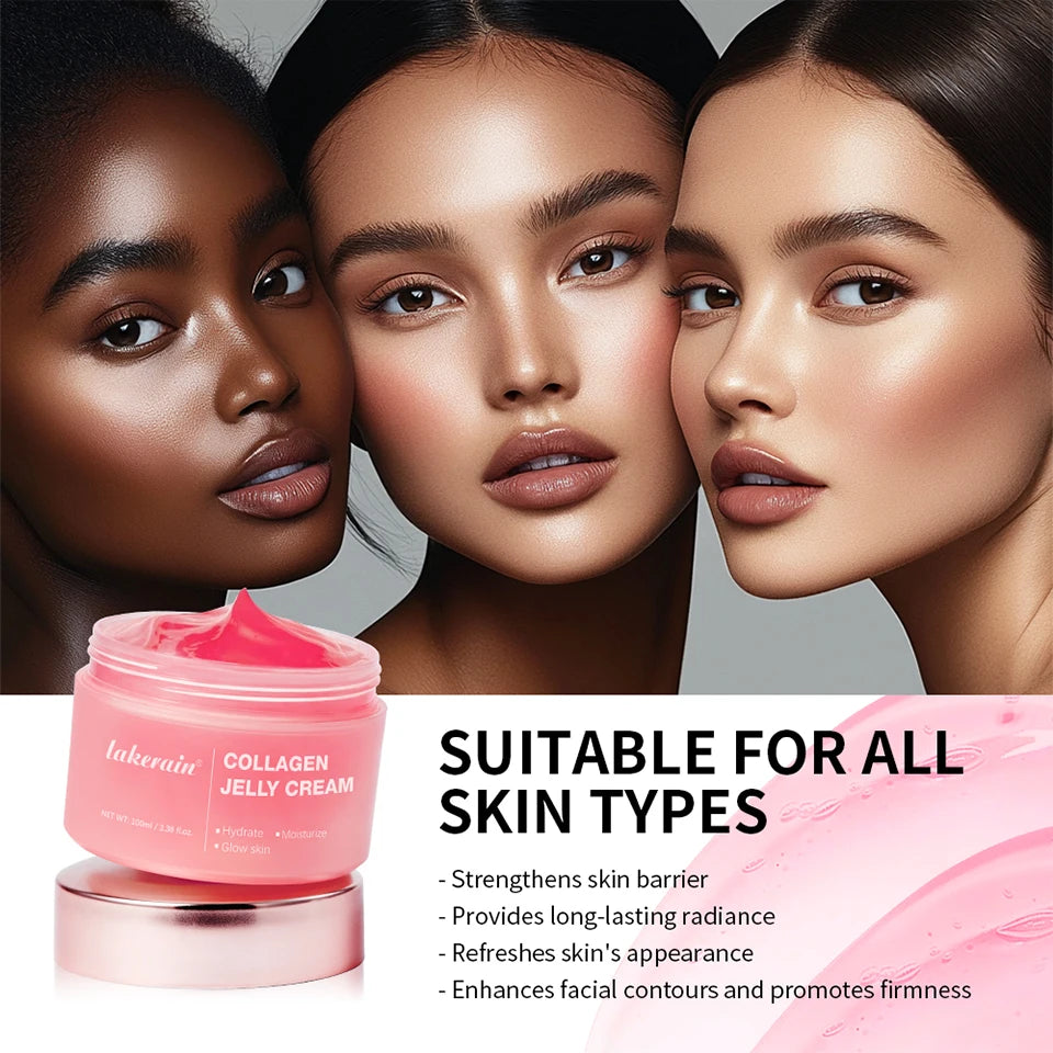 Anti Aging Collagen Face Cream-100ml Niacinamide Moisturizer Hydrating Gel For Tightening Soothing Firmness Skincare
