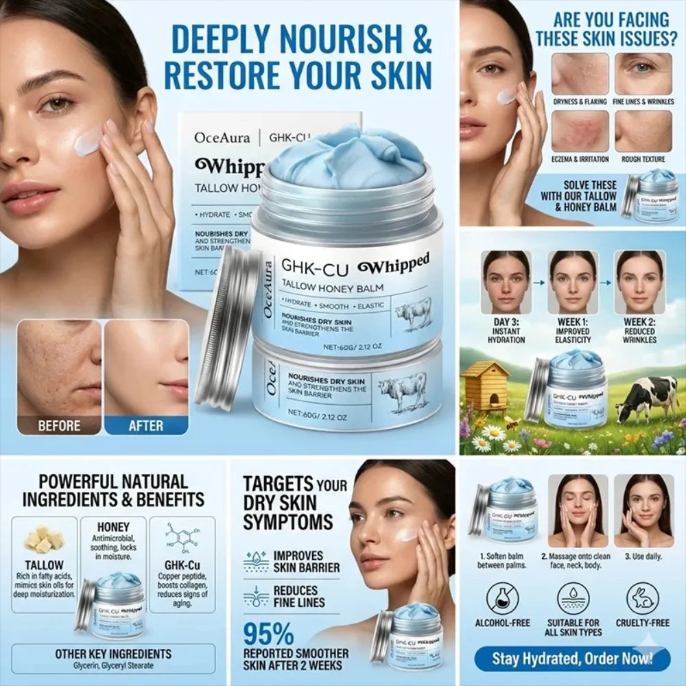 Blue Luxe Moisture Balm-Face and Body Moisturizer Mature Dry & Sensitive Skin