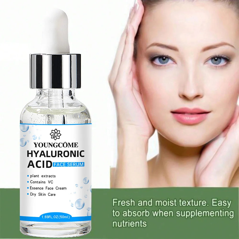 Hyaluronic Acid Facial Serum – Deep Hydration with Vitamin C & Plant Extracts