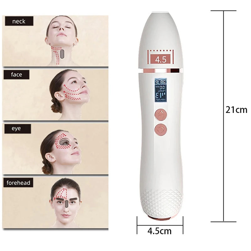 Magic 7D Mini Ultrasonic Face Lifting, Massager SPA Beauty Machine,Wrinkle Removal, Anti-Aging Skin Tightening Eye Care