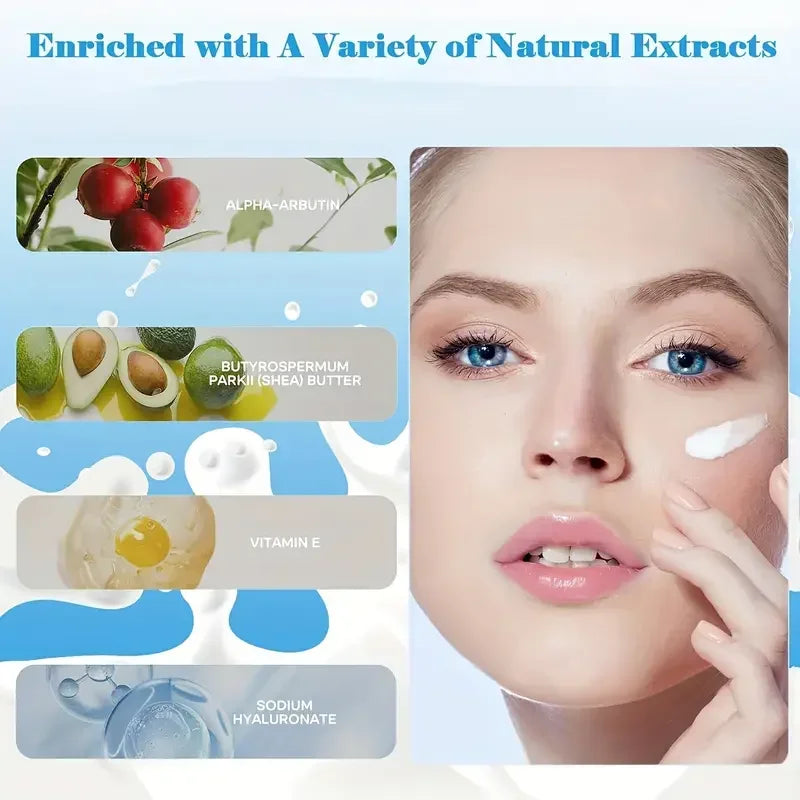 10PCS Ultimate milk glow - Brightening Eye Cream BB Cream Pore Cleansing Gentle Deep Hydration Christ+headband