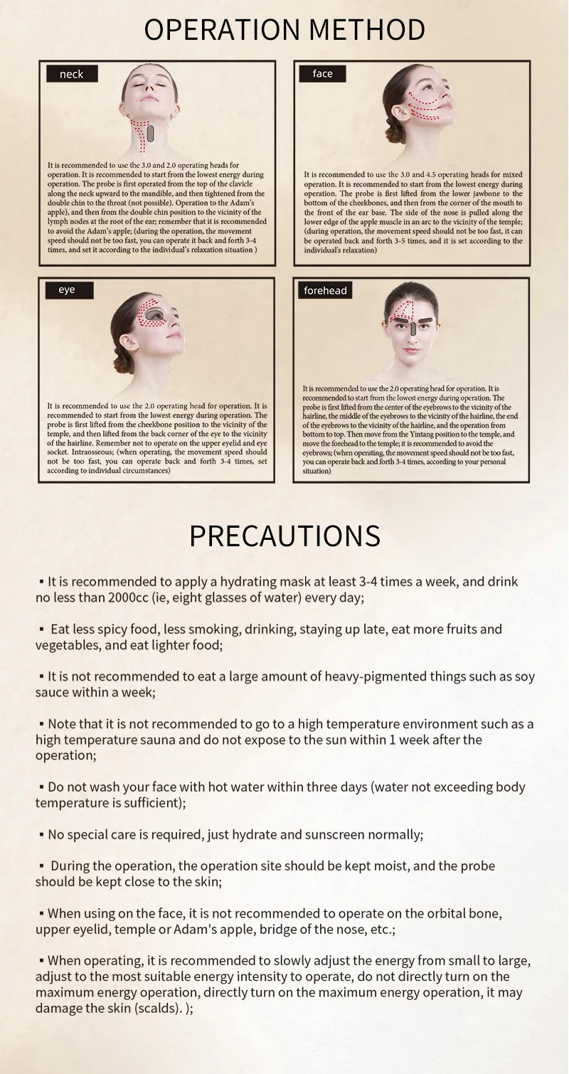 Magic 7D Mini Ultrasonic Face Lifting, Massager SPA Beauty Machine,Wrinkle Removal, Anti-Aging Skin Tightening Eye Care