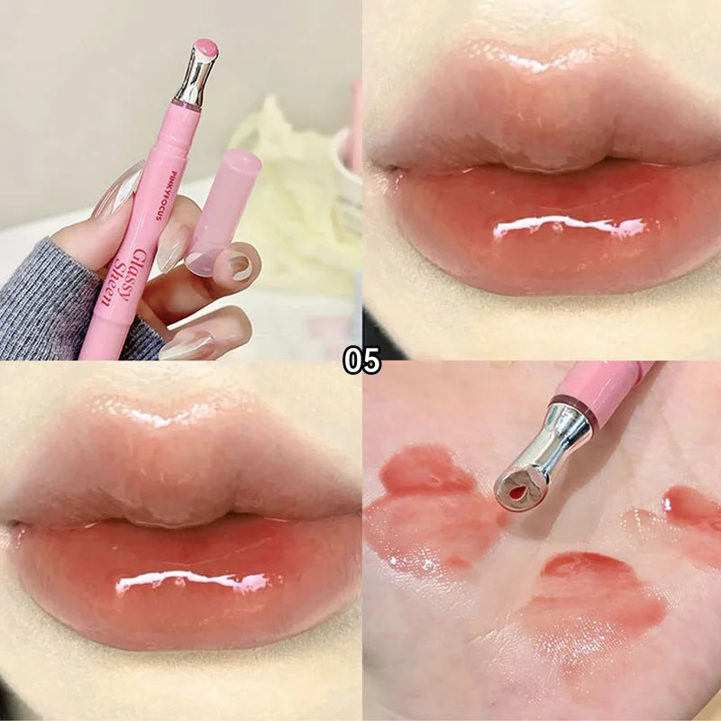 Pinkyfocus Moisturizing, Natural, Easy to Apply, Lipgloss-Has a Water-Gloss Finish, Does Not Stick to the Cup, Does Not Show Lip Lines, Is Non-Sticky, Enhances Lip Volume, Brightens the Complexion, High-End Versatile Korean-S