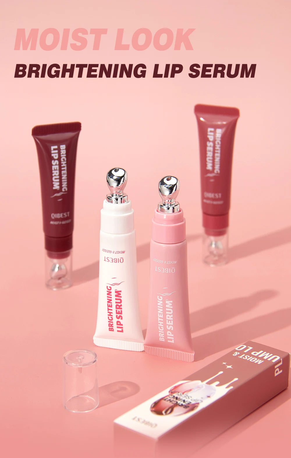 Mirror Pearl Lipgloss-Long Lasting Moisturizing Shine Glitter Lip Glaze Non Stick Cup Jelly Pout Lip Tint Makeup