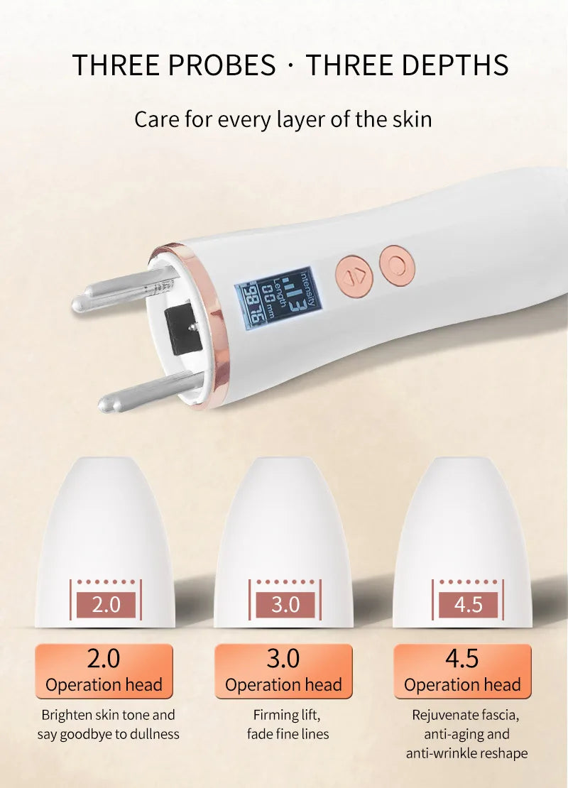 Magic 7D Mini Ultrasonic Face Lifting, Massager SPA Beauty Machine,Wrinkle Removal, Anti-Aging Skin Tightening Eye Care