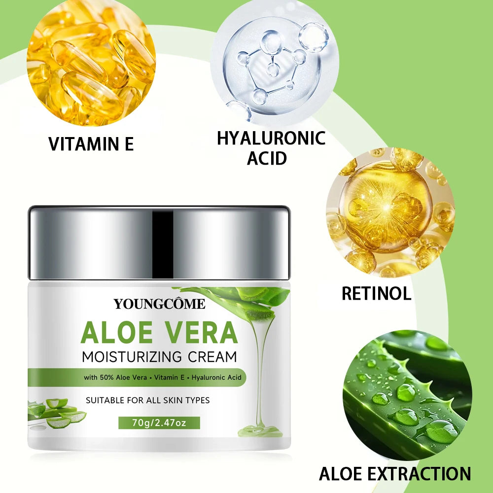 Aloe Vera Moisturizing Cream & Skincare Set
