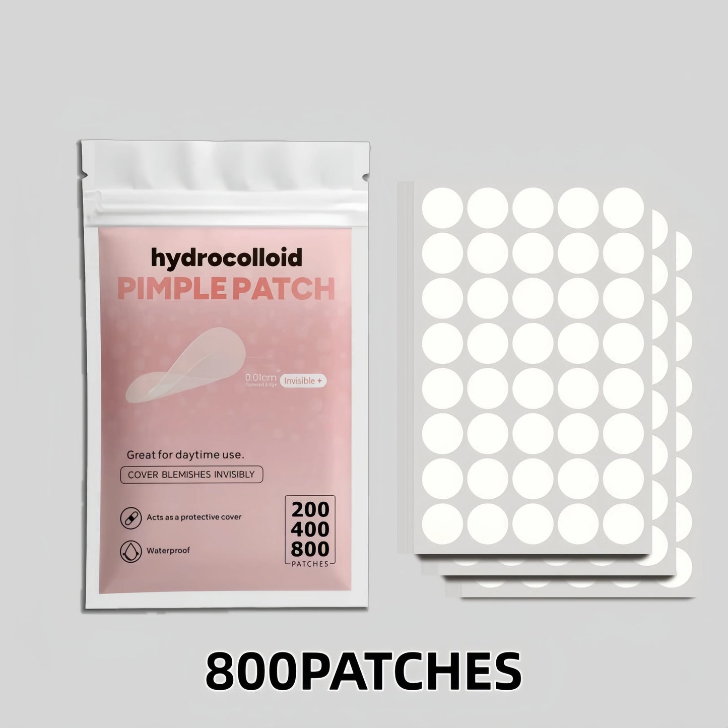 Invisible Clear Pimple Patches – 800 Count