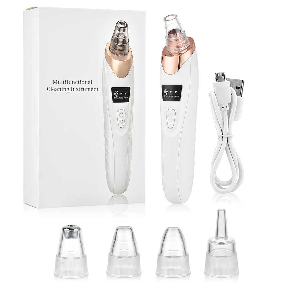 3 Suction Mode Blackhead Remover-Face Cleansing Beauty Machine Dead Skin Remover + Skin Care Tool
