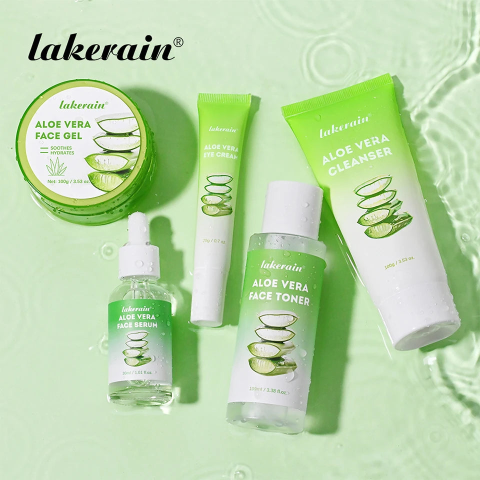 Aloe Vera 5-Piece Skin Care Set – Hydrating & Nourishing Daily Routine