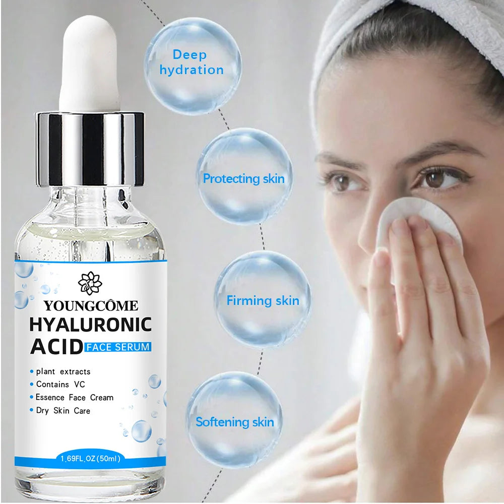 Hyaluronic Acid Facial Serum – Deep Hydration with Vitamin C & Plant Extracts