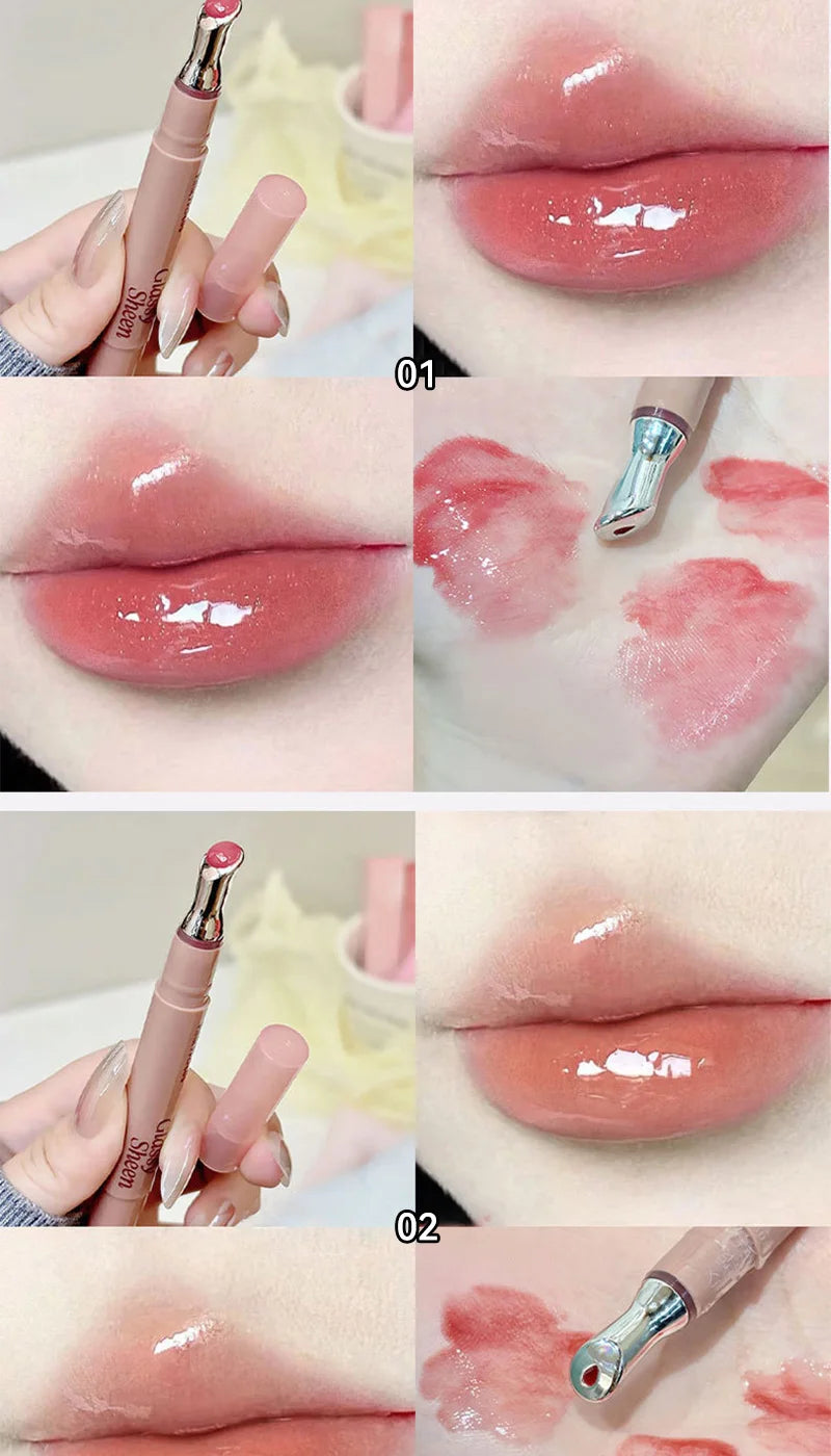 Pinkyfocus Moisturizing, Natural, Easy to Apply, Lipgloss-Has a Water-Gloss Finish, Does Not Stick to the Cup, Does Not Show Lip Lines, Is Non-Sticky, Enhances Lip Volume, Brightens the Complexion, High-End Versatile Korean-S