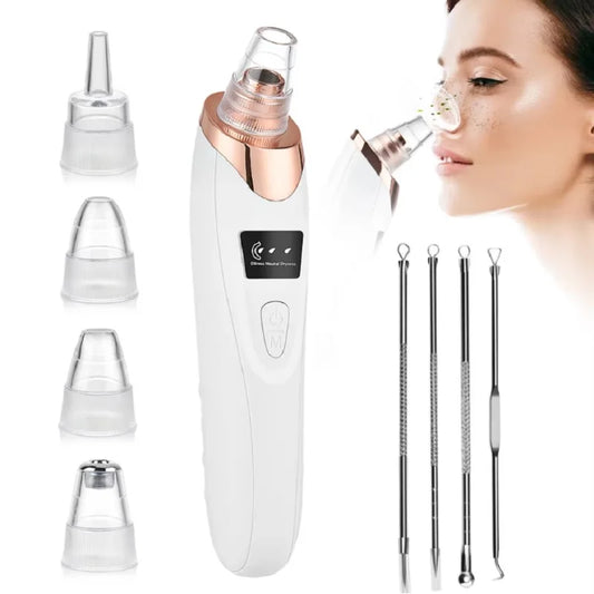 3 Suction Mode Blackhead Remover-Face Cleansing Beauty Machine Dead Skin Remover + Skin Care Tool