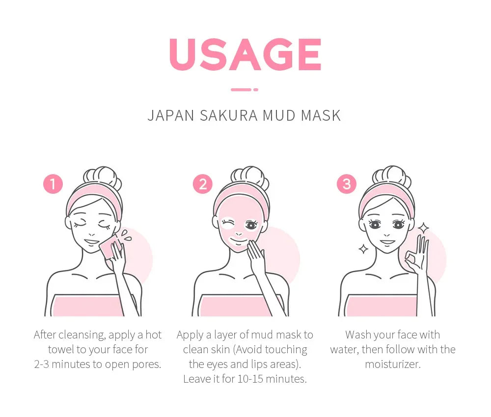 Mud Mask Deep Cleansing Oil Control Balance-Shrink Pores Remove Blackheads Refreshing Facial Mask