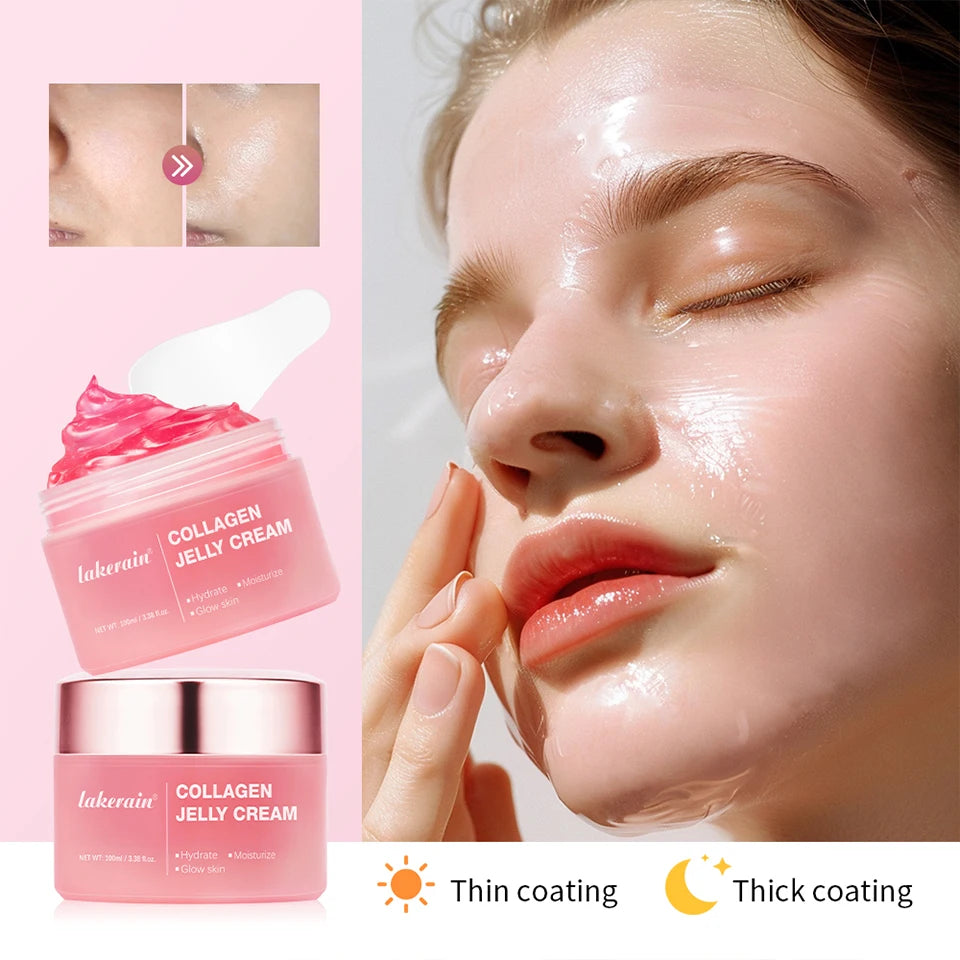 Anti Aging Collagen Face Cream-100ml Niacinamide Moisturizer Hydrating Gel For Tightening Soothing Firmness Skincare