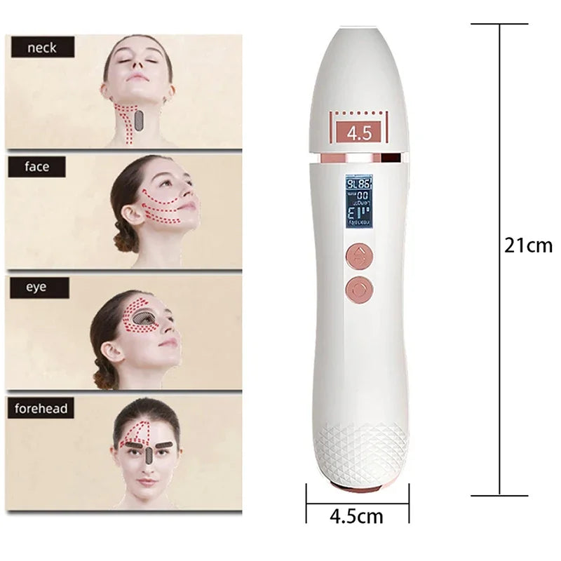 Magic 7D Mini Ultrasonic Face Lifting, Massager SPA Beauty Machine,Wrinkle Removal, Anti-Aging Skin Tightening Eye Care