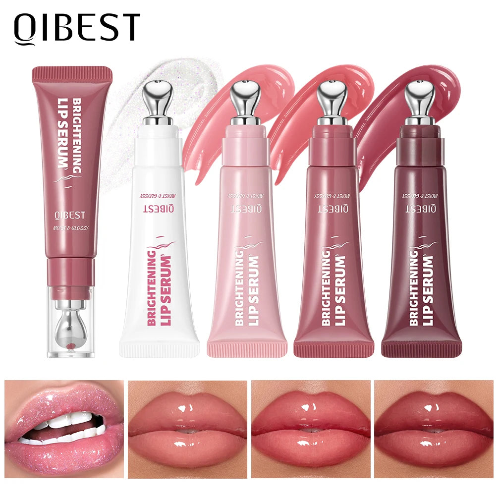 Mirror Pearl Lipgloss-Long Lasting Moisturizing Shine Glitter Lip Glaze Non Stick Cup Jelly Pout Lip Tint Makeup