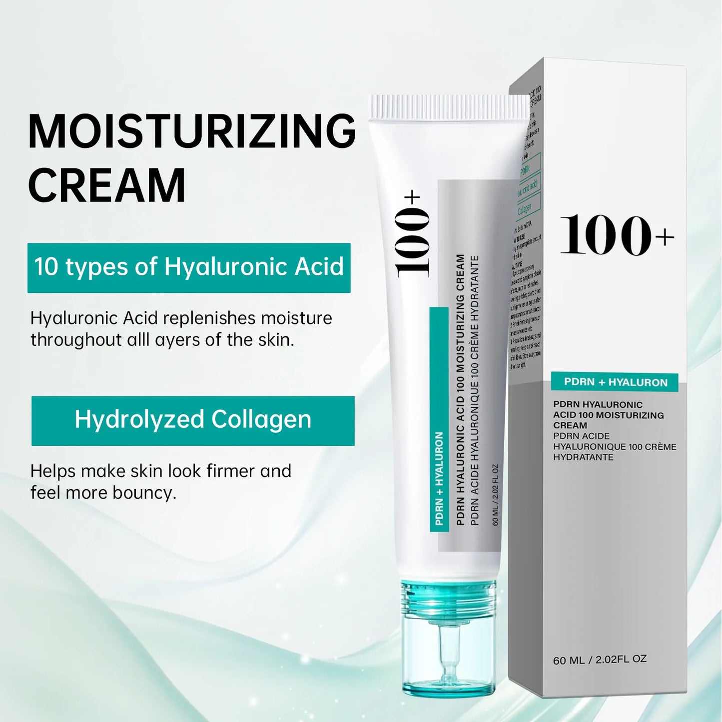 Silk Glow Hydra Cream-100% Moisturizing,Lightweight Hydrating Moisturizer Collagen for Glass Skin, Korean Skin Care