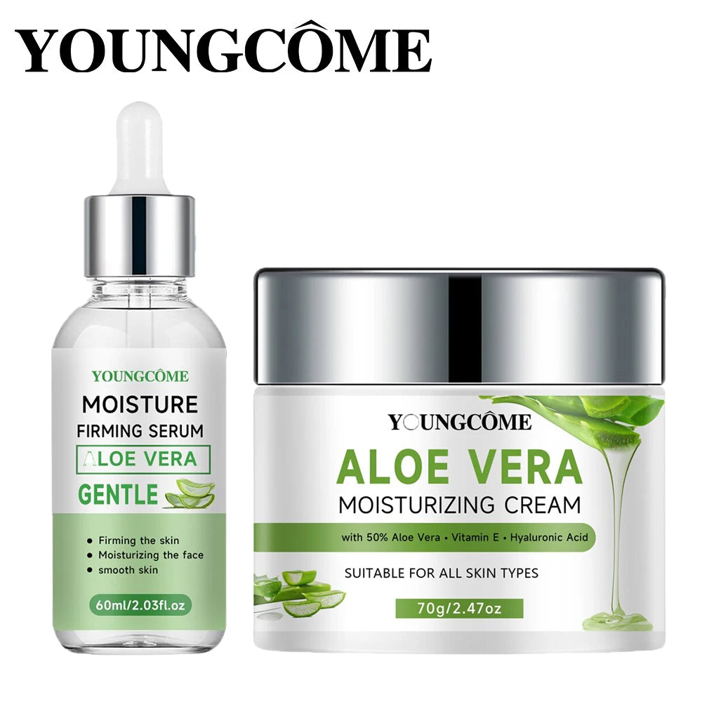 Aloe Vera Moisturizing Cream & Skincare Set