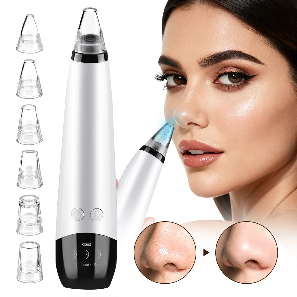 3 Suction Mode Blackhead Remover-Face Cleansing Beauty Machine Dead Skin Remover + Skin Care Tool