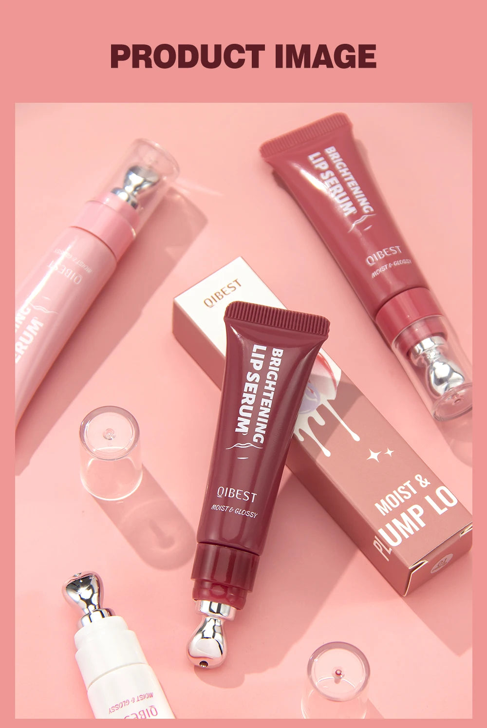 Mirror Pearl Lipgloss-Long Lasting Moisturizing Shine Glitter Lip Glaze Non Stick Cup Jelly Pout Lip Tint Makeup