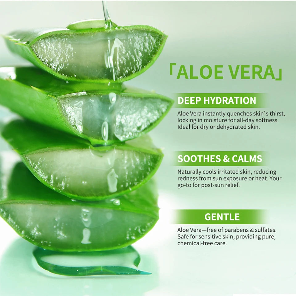 Aloe Vera 5-Piece Skin Care Set – Hydrating & Nourishing Daily Routine