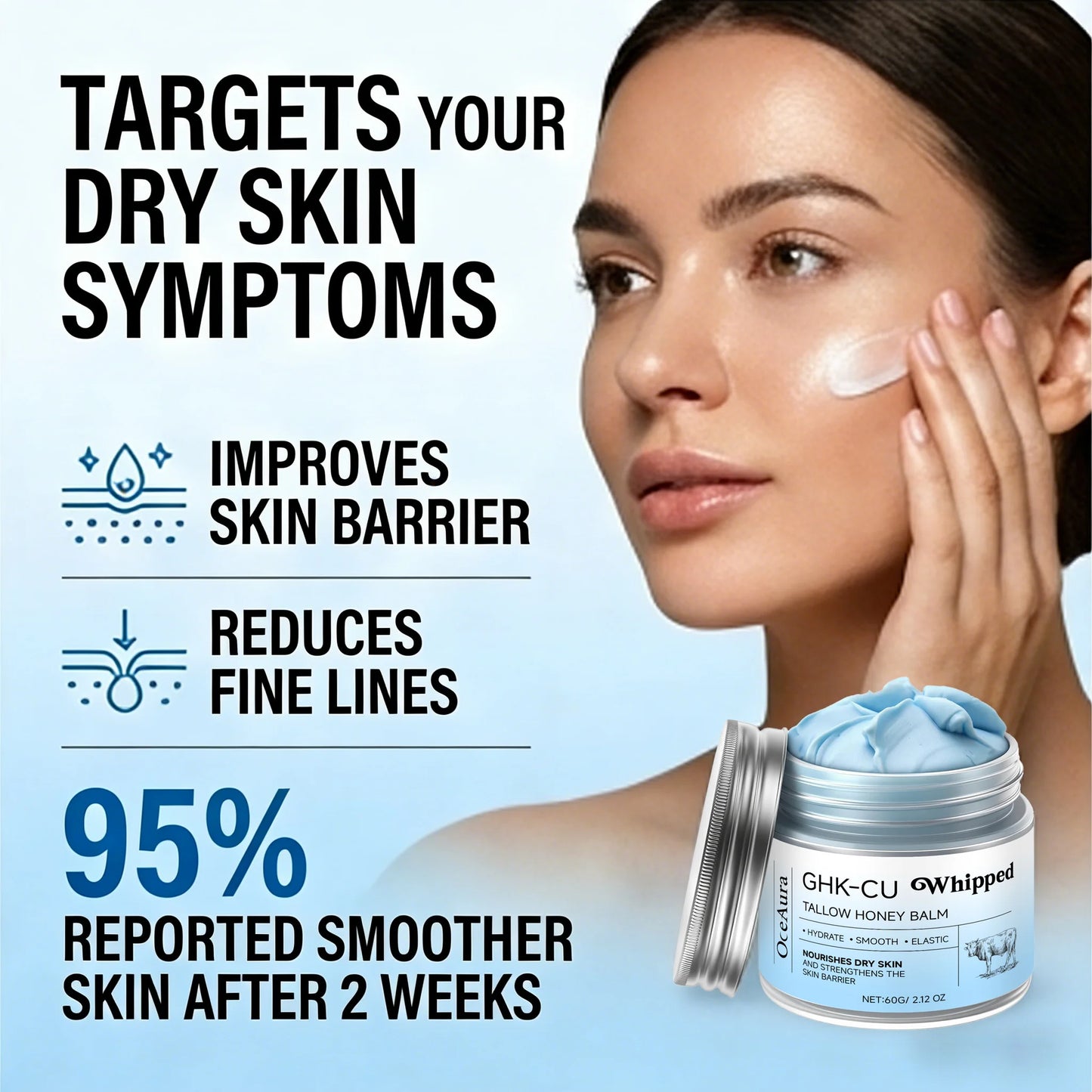 Blue Luxe Moisture Balm-Face and Body Moisturizer Mature Dry & Sensitive Skin